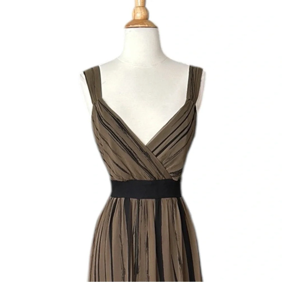 Signature by Robbie Bee Silk Maxi Dress Evening Wear Gown Sheer, Size 16 - Picture 2 of 16